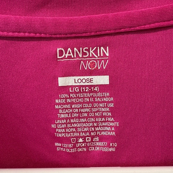 Danskin Now Magenta Short Sleeve Top - Picture 2 of 7
